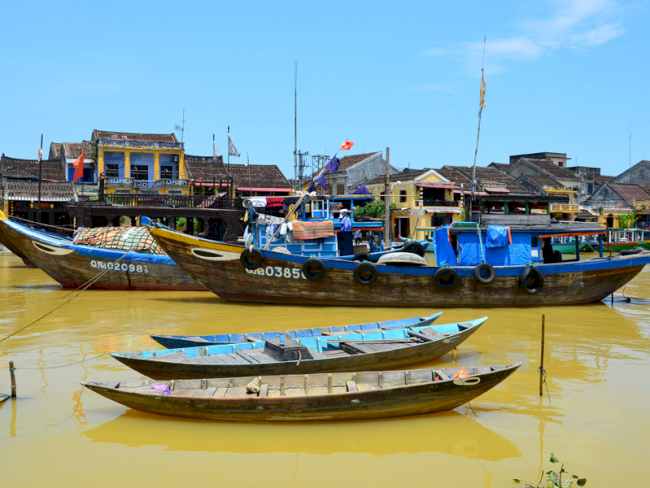 Fischerboote in Hoi An