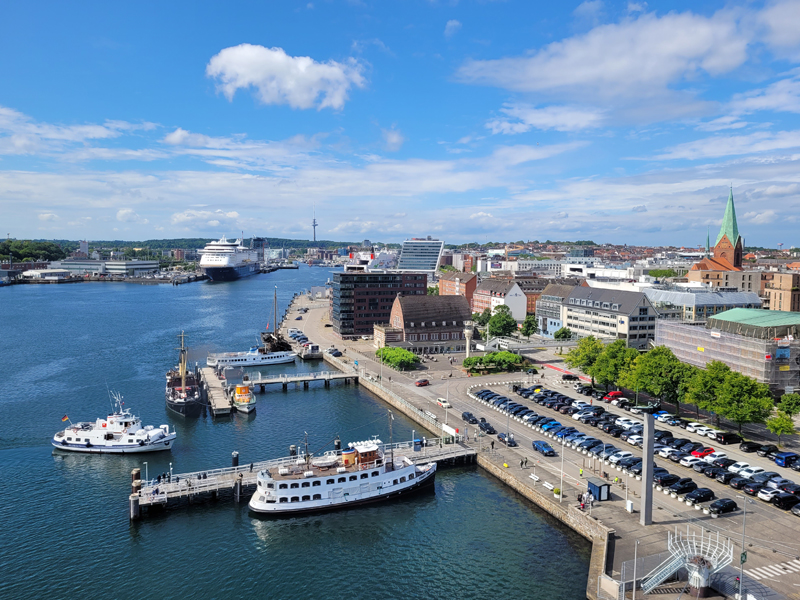 Kieler Hafen von Bord der Mein Schiff 7