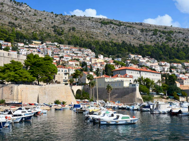 Ausblick auf den Hafen von Dubrovnik