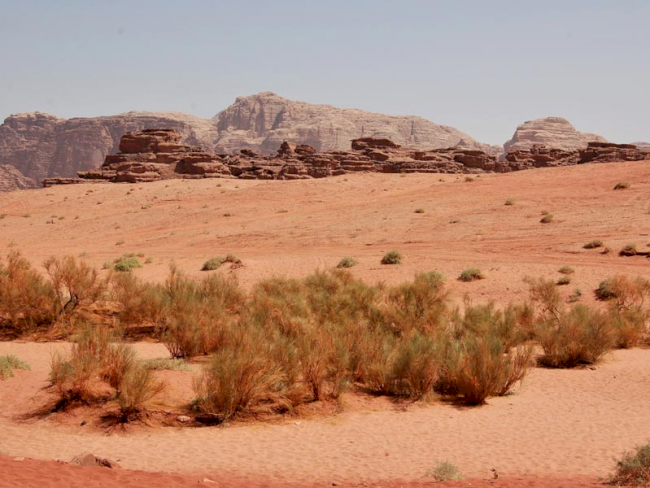 Wuestenlandschaft in Jordanien