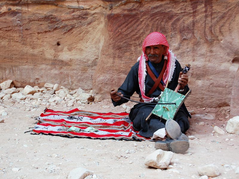 Musiker in Petra